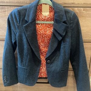 Dark Blue Women's Blazer Elevenses - Anthropologie